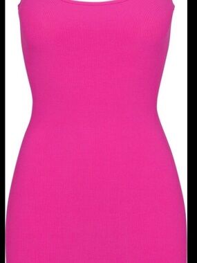 SKIMS smooth lounge Bright Pink slip dress. It’s  hot pink. Maybe orchid? NWOT